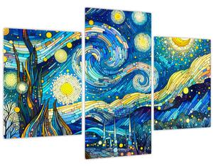 Slika – Mozaik zvjezdane noći (90x60 cm)
