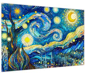 Slika – Mozaik zvjezdane noći (90x60 cm)
