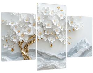 Slika – 3D elegantno drvo života (90x60 cm)