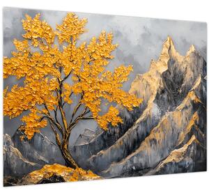 Slika – Zlatno drvo u planinama (70x50 cm)
