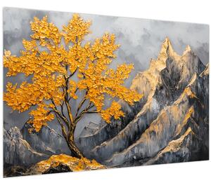 Slika – Zlatno drvo u planinama (90x60 cm)