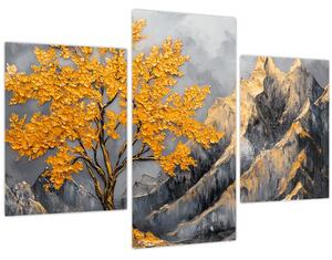 Slika – Zlatno drvo u planinama (90x60 cm)