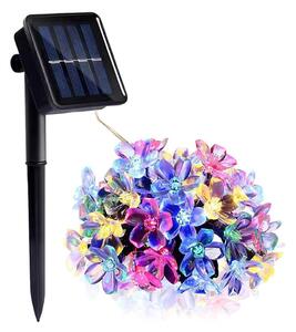 LED RGB Solarni lanac 50xLED/0,12W/1,2V 1xAA IP44