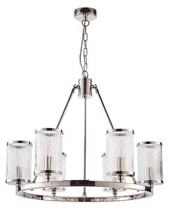 Endon 74128 - Luster na lancu EASTON 6xE14/6W/230V sjajni krom
