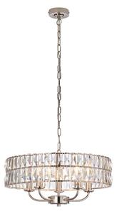 Endon 104467 - Luster na lancu CLIFTON 5xE14/6W/230V sjajni krom/prozirna