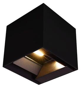 LED Solarna zidna svjetiljka sa senz. LED/9W/3,7V 3000/4000/5000K IP65 crna