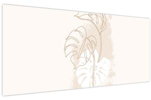 Slika - Linijska slika čudovišta N⁰1 (120x50 cm)