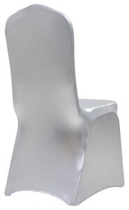 VidaXL Navlake za stolice 6 kom rastezljive srebrne