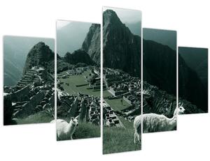 Slika - Plamen u Machu Picchuu u Peruu (150x105 cm)