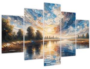 Slika - Slika sunca iznad vode (150x105 cm)