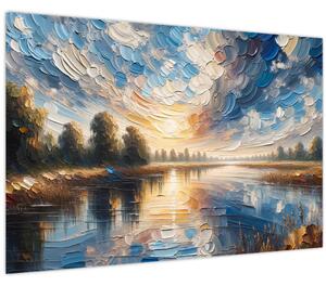Slika - Slika sunca iznad vode (90x60 cm)