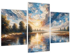 Slika - Slika sunca iznad vode (90x60 cm)