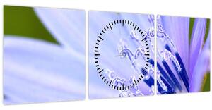 Slika - cvijet (sa satom) (90x30 cm)