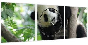 Slika - Panda na drvetu (sa satom) (90x30 cm)