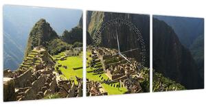 Slika - Lame u Machu Picchu (sa satom) (90x30 cm)