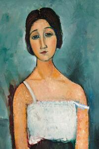 Reprodukcija Christina, Portrait of a Girl in White - Amedeo Modigliani