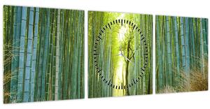 Slika - Put s bambusima (sa satom) (90x30 cm)