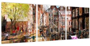 Slika - Amsterdam (sa satom) (90x30 cm)
