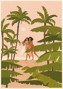 Ilustracija Tropical Paradise, Andi Bell Art