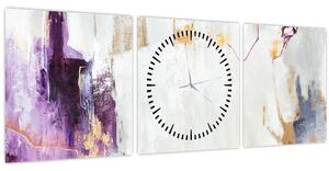 Slika - Apstrakcija (sa satom) (90x30 cm)