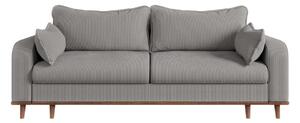 Svijetlo siva sofa od samta 220 cm Beata – Ropez