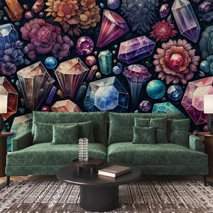 Foto tapeta - Cvjetni dijamanti (147x102 cm)