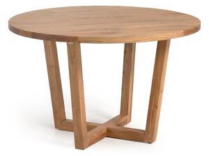 Okrugli blagovaonski stol od masivnog bagrema u prirodnoj boji ø 120 cm Nahla – Kave Home