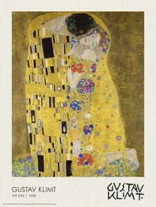 Poster The Kiss (1908), Gustav Klimt