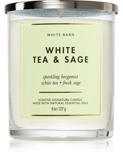 Bath & Body Works White Tea & Sage mirisna svijeća 227 g
