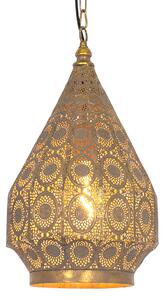 Orijentalna viseća lampa zlatna 26 cm - Mowgli