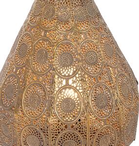 Orijentalna stolna lampa zlatna 26 cm - Mowgli