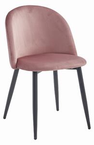 Ružičasta stolica od baršuna BELLO
