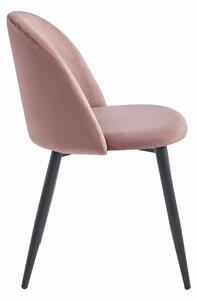 Ružičasta stolica od baršuna BELLO