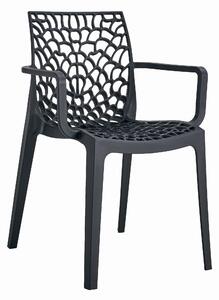 Crna plastična stolica OKIN