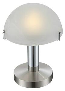 Globo Stolna LED svjetiljka (3 W, Mat nikal, Bijela boja, Alabaster, Topla bijela)