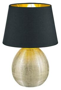Reality Leuchten Okrugla stolna svjetiljka Luxor (60 W, Ø x V: 240 mm x 35 cm, Zlatne boje, Crne boje, Zlatne boje, E27)