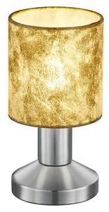 Reality Leuchten Okrugla stolna svjetiljka Garda (25 W, Ø x V: 95 mm x 18 cm, Mat nikal, Zlatne boje, E14)