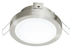 Eglo Ugradbena LED svjetiljka Pineda 1 (6 W, Mat nikal, Topla bijela, IP44)