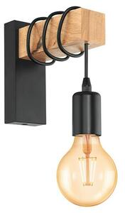 Eglo Townshend Zidna svjetiljka (10 W, D x Š x V: 19 x 6,5 x 21,5 cm, Crne boje, E27)