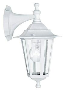 Eglo Laterna 5 Vanjska zidna svjetiljka (60 W, Bijele boje, Prozirno, IP44, Visina: 35 cm)