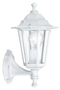 Eglo Laterna 5 Vanjska zidna svjetiljka (60 W, Bijele boje, Prozirno, IP44, Visina: 32 cm)