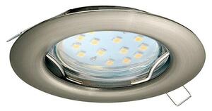 Eglo LED ugradbena svjetiljka, okrugla Peneto (3 W, Ø x V: 7,8 x 11,5 cm, Nikal, Topla bijela)