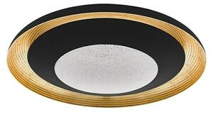 Eglo LED stropna svjetiljka Canicosa 2 (24,5 W, D x Š x V: 49,5 x 49,5 x 9 cm, Crno-zlatno, Topla bijela)