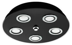 Eglo Okrugla stropna LED svjetiljka Grattino (15 W, Crne boje)