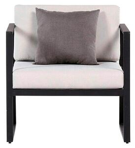 SENSUM Vrtna lounge stolica (Crne boje, Aluminij)