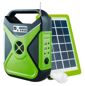 Green Tech Solarni set SPS-300 (D x Š x V: 12 x 23 x 28 cm, Crno-zelene boje, Plastika)