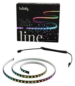 Twinkly Set LED traka za produljenje LED trake Line (Duljina: 1,5 m, Boja svjetla: RGB, 15 W, Crne boje)