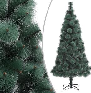 VidaXL Umjetno osvijetljeno božićno drvce sa stalkom zeleno 150 cm PET