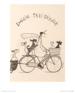 Umjetnički tisak Sam Toft - Doggie Taxi Service, Sam Toft, (30 x 40 cm)