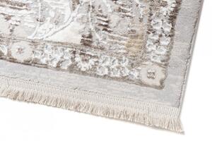 Svijetlo bež-sivi vintage dizajnerski tepih s uzorcima Širina: 160 cm | Duljina: 230 cm